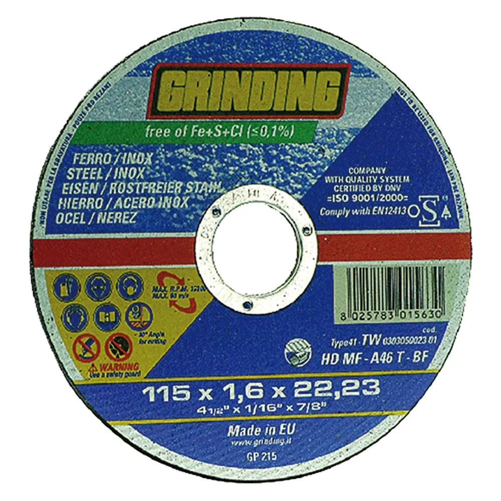 MOLA ABRASIVA PER INOX/FERRO - GRINDING