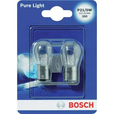 LAMPADA AUTO POSTERIORI PURE LIGHT P21 016 BOSCH - BOSCH