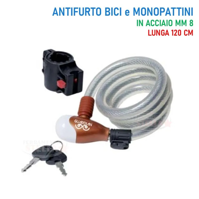 ANTIFURTO FUNE A SPIRALE BICI-MOTO 87322/10 ILSA - ILSA - Vista Principale