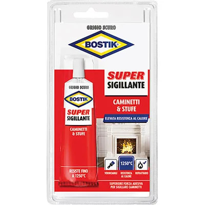 MASTICE REFRATTARIO CAMINETTI STUFE TUBETTO BOSTIK - BOSTIK - Vista Principale