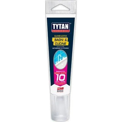 SILICONE ACETICO BAGNI E CUCINE IN TUBETTO - TYTAN