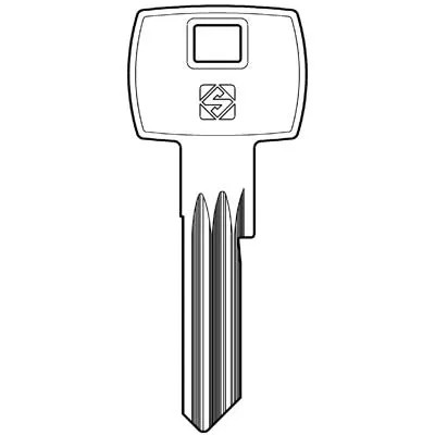 CHIAVE PIATTA CORBIN CB90R - SILCA - Vista Principale