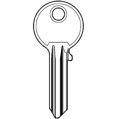 CHIAVE PIATTA ISEO F3 020260 SILVER - ISEO - Vista Principale