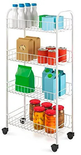 SCAFFALETTO 4 PIANI ACCIAIO BIANCO METALTEX PISA - Senza Marca - Vista Principale