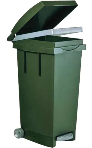 BIDONE X RIFIUTI C/RUOTE 80LT VERDE - ICS - Vista Principale