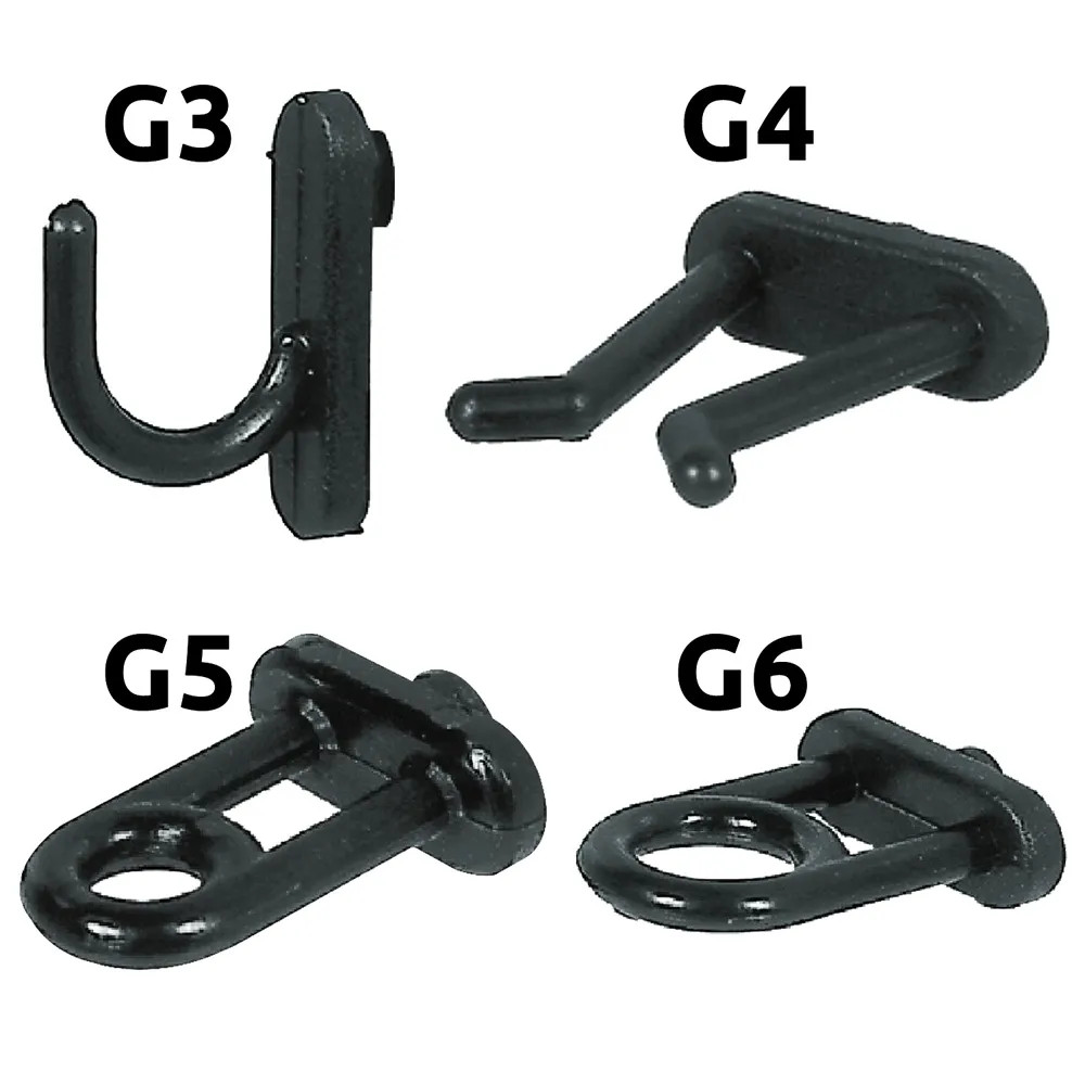 GANCIO IN NYLON PER PANNELLI PORTAUTENSILI - SIPA - Vista Principale