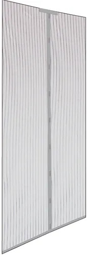ZANZARIERA C/VELCRO X PORTE GRIGIO STRISCE MAGN. RIDUCIBILE - IRS