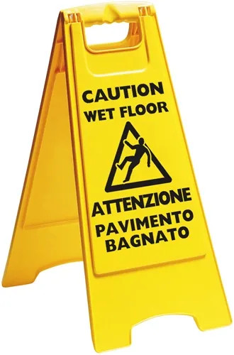 CARTELLO PIEGHEVOLE PAVIMENTO BAGNATO - APEX