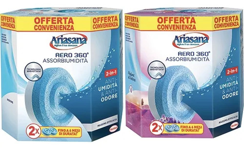RICARICA DEUMIDIFICATORE BI-PACK LAVANDA ARIASANA AERO 360° - HENKEL