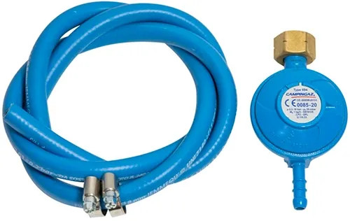 REGOLATORE GAS IN KIT CON TUBO TARATURA FISSA 'CAMPINGAZ' - CAMPINGAZ