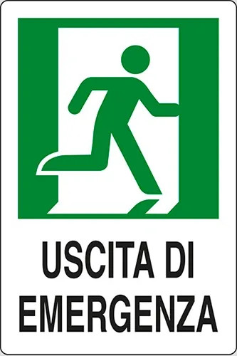 SEGNALETICA SICUREZZA USCIATA EMERGENZA - STAMPLAST - Vista Principale