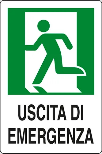 SEGNALETICA SICUREZZA USCIITA EMERGENZA - STAMPLAST - Vista Principale