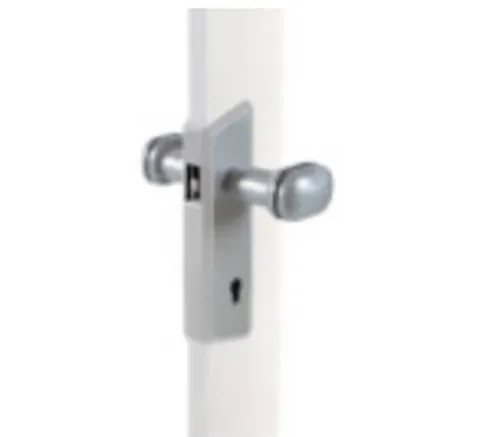 KIT SERRATURA ALLUMINIO POMOLO ABS BIANCO - FORTE