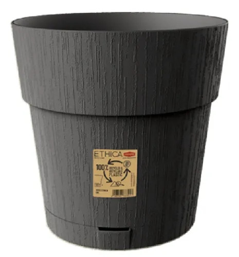 VASO ETHICA GRIGIO CON RISERVA ACQUA - STEFANPLAST - Vista Principale