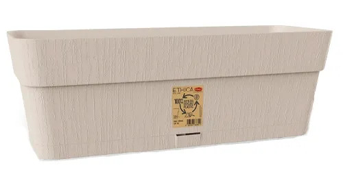 VASO BALCONETTA ETHICA BIANCO CON RISERVA ACQUA - STEFANPLAST - Vista Principale