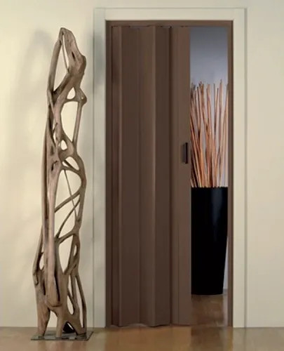 PORTA A SOFFIETTO IN PVC NOCE - FORTE