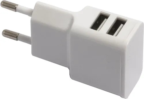 ALIMENTATORE SMARTPHONE 2 USB 2.4A BIANCO - SF-SOLUTIONS - Vista Principale
