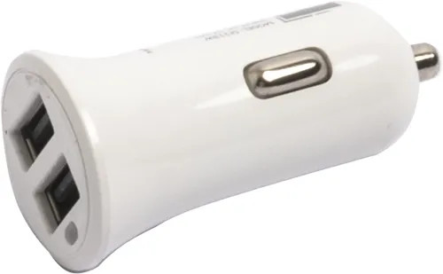 CARICATORE AUTO X SMARTPHONE 2USB 2.4A BIANCO BASIC - SF-SOLUTIONS - Vista Principale