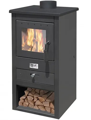 STUFA A LEGNA BRUCIATUTTO 10,7KW ATHENA ANTRACITE - Senza Marca - Vista Principale