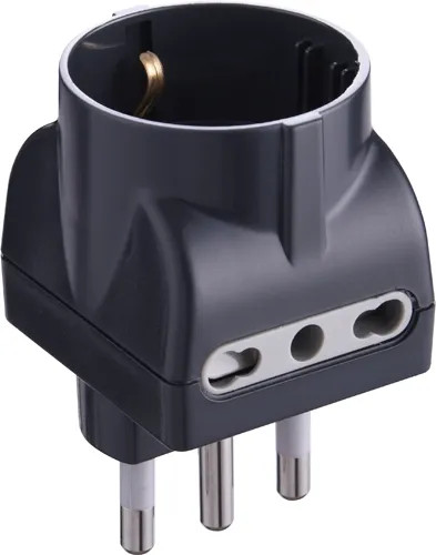 ADATTATORE TRIPLO SCHUKO - ELECTRALINE - Vista Principale
