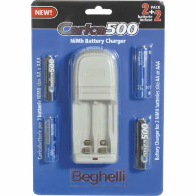 CARICABATTERIE BATTERIE RICARICABILI BEGHELLI - Senza Marca - Vista Principale