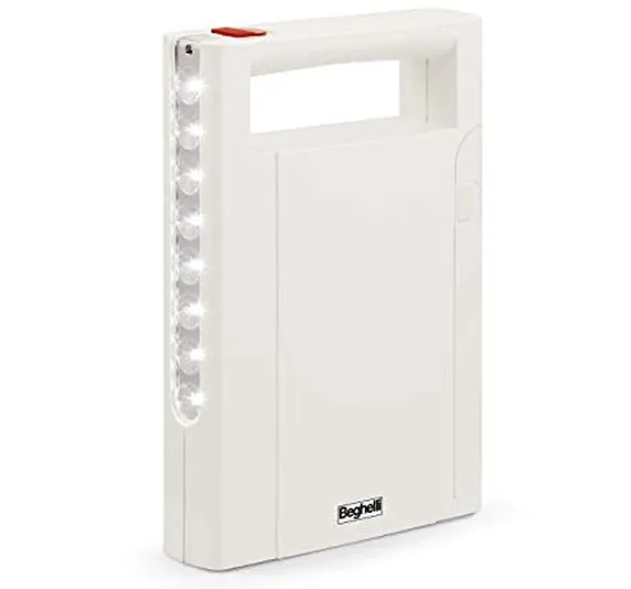LAMPADA PORTATILE LED BEGHELLI RICARICABILE 3,6V ANTI BLACK-OUT - BEGHELLI
