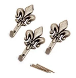 GANCI PER QUADRI GIGLIO GRANDE ARGENTO MAURER BL.3PZ - MAURER - Vista Principale