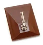 GANCIO ADESIVO 1 POSTO MARRONE MAURER BL.2PZ - MAURER - Vista Principale