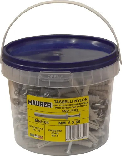 TASSELLO NYLON MAURER C/VITE A CHIODO - MAURER - Vista Principale