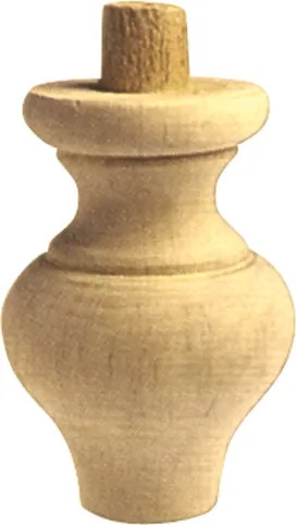 GAMBA IN LEGNO ONTANO A CIPOLLA 030108 - Senza Marca - Vista Principale