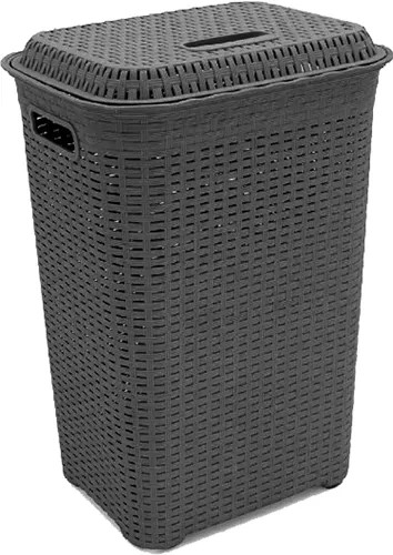PORTABIANCHERIA LT 60 RATTAN GRIGIO ANTRACITE - DUPLAST - Vista Principale