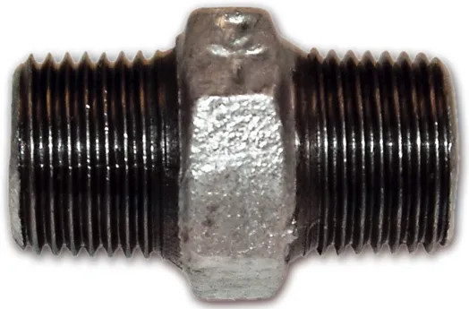 RACCORDO GHISA ZINCATO NIPPLO DOPPIO FIL.1/2 - Senza Marca - Vista Principale