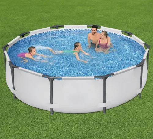 PISCINA RIGIDA TONDA POWER STEEL PRO MAX - Senza Marca - Vista Principale