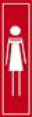 SEGNALETICA ADESIVA ROSSO "SIMBOLO DONNA" - Senza Marca - Vista Principale