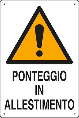 CARTELLO SEGNALETICA CANTIERE - STAMPLAST - Dettaglio 3