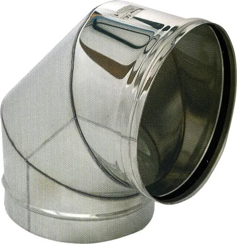 GOMITO TUBO STUFA PELLET ACCIAIO INOX - Senza Marca - Vista Principale