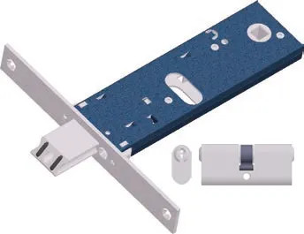 SERRATURA PER FASCE OMEC 890/F22 ENT80 FR.22 C/CIL.54MM - OMEC