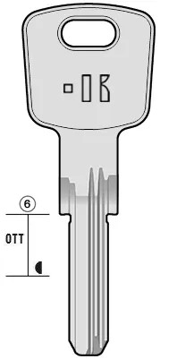 CHIAVE KEYLINE PUNZONATE SERRATURE A CIL. - KEYLINE - Vista Principale