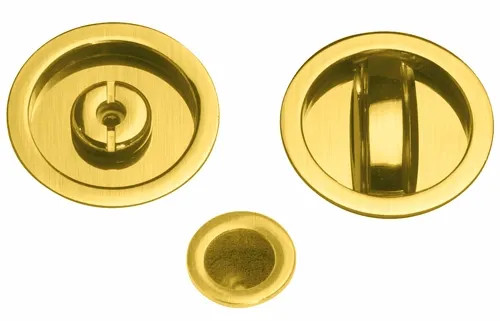 SERRATURA PORTA SCORREVOLE KIT TONDO ORO - VI.TEL. - Vista Principale