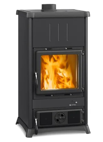 STUFA A LEGNA BRUCIATUTTO 8.3 KW FEDORA STEEL ANTRACITE - Nordica