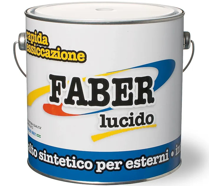 SMALTO “FABER” 2,5LT AVORIO CHIARO 1015 RAPIDA ESSICCAZIONE LUCIDO - italchimica