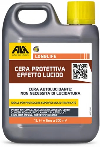 CERA PER PIETRA E COTTO LUCIDA "FILA LONGLIFE" 1LT - FILA
