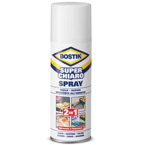 COLLA UNIVERSALE SPRAY SUPER CHIARO BOSTIK - BOSTIK - Vista Principale