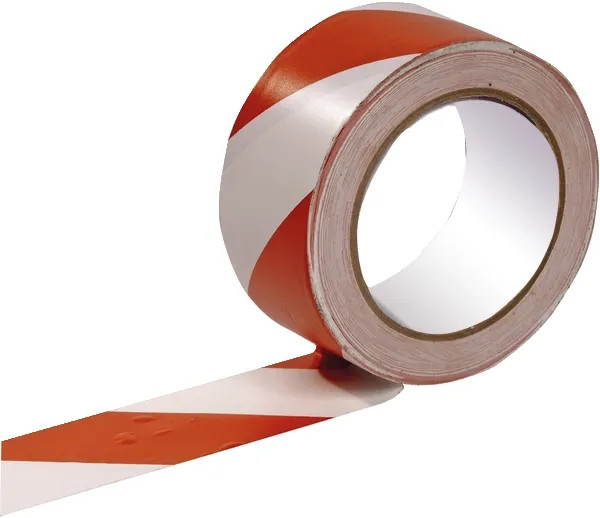 NASTRO SEGNALETICO ADESIVO BIANCO ROSSO PVC - Senza Marca - Vista Principale
