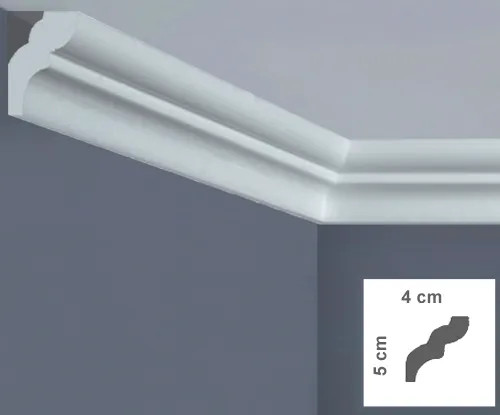 CORNICE SOFFITTO POLISTIRENE MM 40X50 2MT - BOVELACCI - Vista Principale