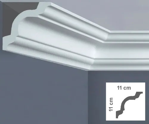 CORNICE SOFFITTO POLISTIRENE MM 110X110 2MT - BOVELACCI - Vista Principale