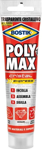 ADESIVO DI MONTAGGIO POLYMAX EXPRESS CRISTAL - BOSTIK - Vista Principale