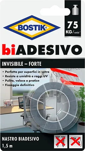 NASTRO BIADESIVO TRASPARENTE UNIVERSALE - BOSTIK - Vista Principale