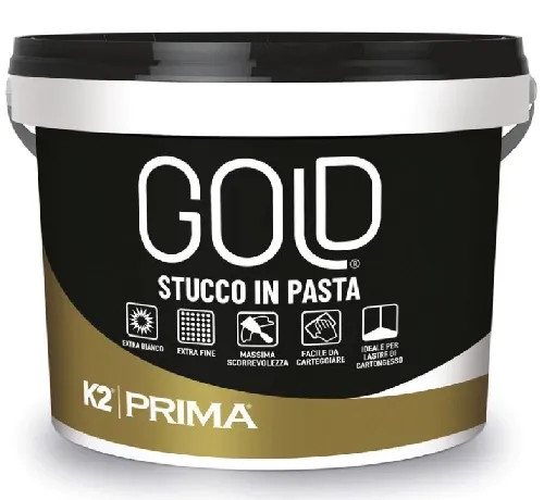 STUCCO IN PASTA K2 GOLD EXTRAFINE - k2 - Vista Principale