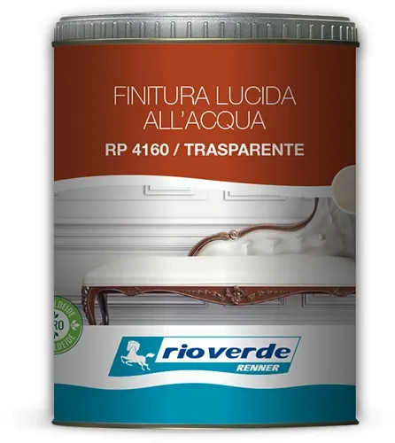 VERNICE FINITURA ACQUA RIO VERDE RP4160 750ML TRASPARENTE LUCIDA - RENNER